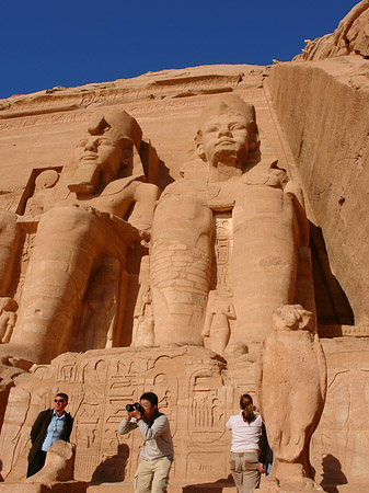 Fotos Tempel mit Himmel | Abu Simbel