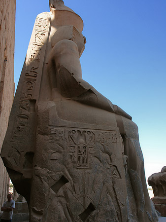 Statuen am Luxor Tempel Foto 