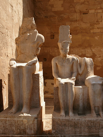 Foto Statuen am Luxor Tempel - Luxor