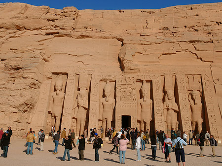 Fotos Tempel mit Himmel | Abu Simbel