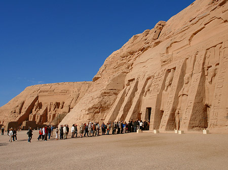 Foto Tempel mit Himmel - Abu Simbel