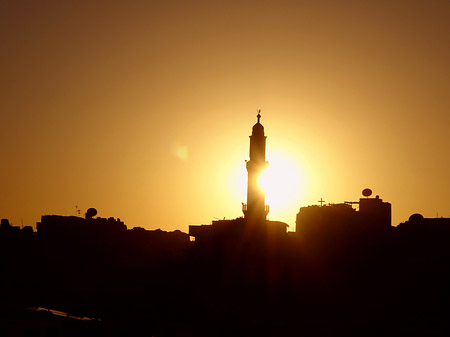 Fotos Sonnenuntergang über der Stadt