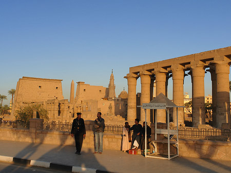 Foto Luxor Tempel bei Sonnenuntergang