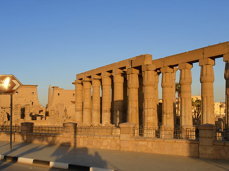 Luxor Tempel bei Sonnenuntergang