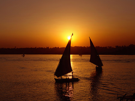 Fotos Schöner Sonnenuntergang | Luxor