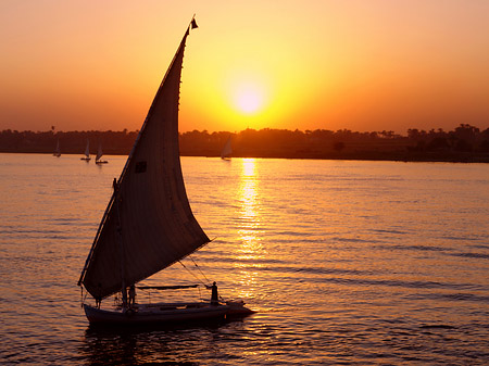 Foto Sonnenuntergang - Luxor