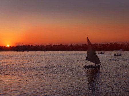 Foto Sonnenuntergang - Luxor