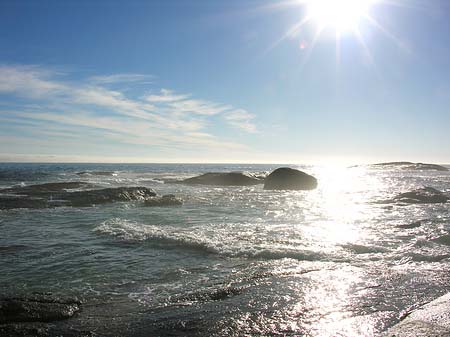 Fotos Blick vom Strand auf das Meer