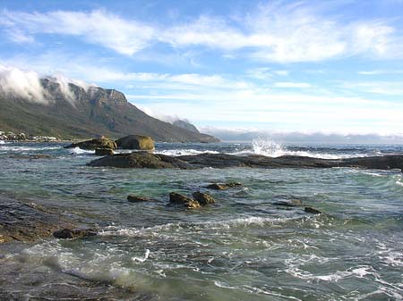 Fotos Blick vom Strand auf das Meer