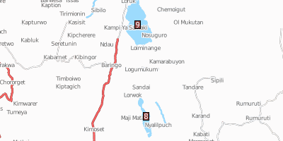 Lake Bogoria Stadtplan