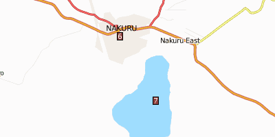 Nakuru Kenia Stadtplan